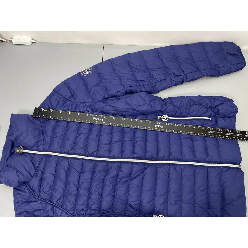 Michael Kors Down Puffer Jacket‎ Packable Lightweight Blue Womens S